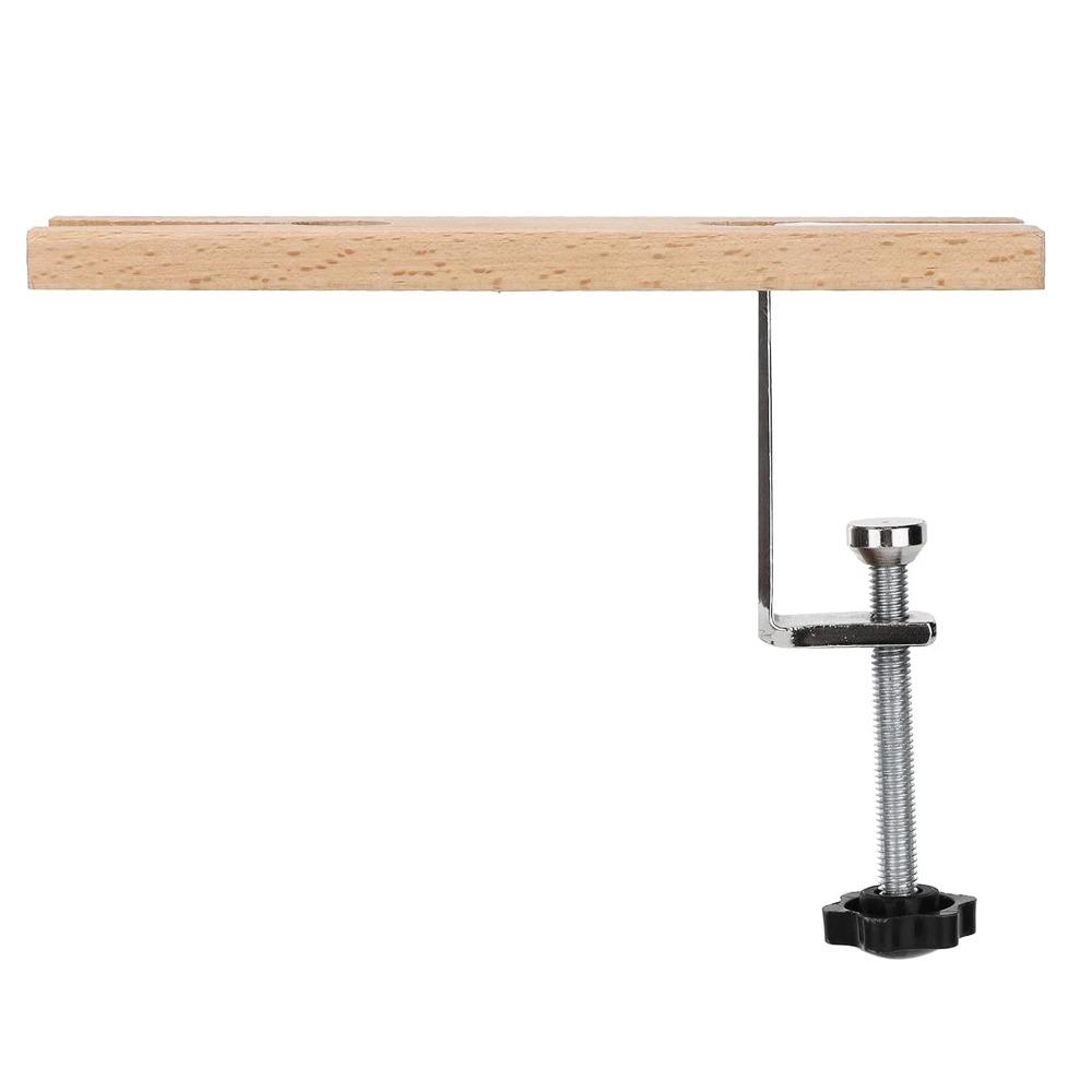 Portable Workbench Wooden Clamp V-Slot Jeweler Table Clamp Bench Pin Clamp Set  For Jewelry Making