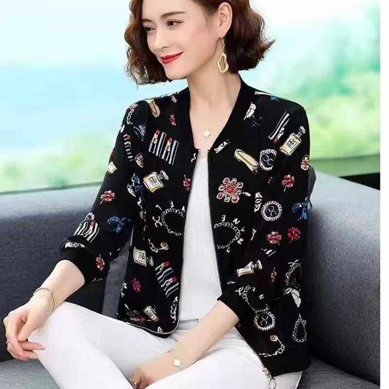 Damen Stilvoller Sommer Sonnenschutz Cardigan - Lockere Passform, Übergröße, Kurze Jacke für Mütter mittleren Alters