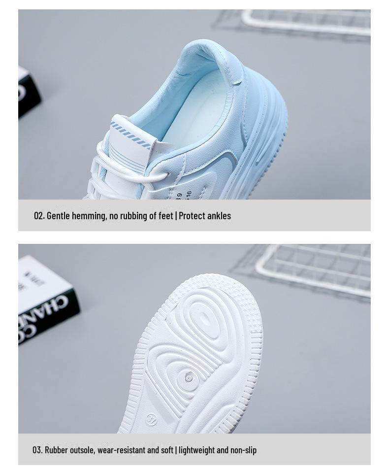 H012 Women's Dad Sneakers: 2022 Autumn New Leather Comfort Casual Sports Shoes for Students