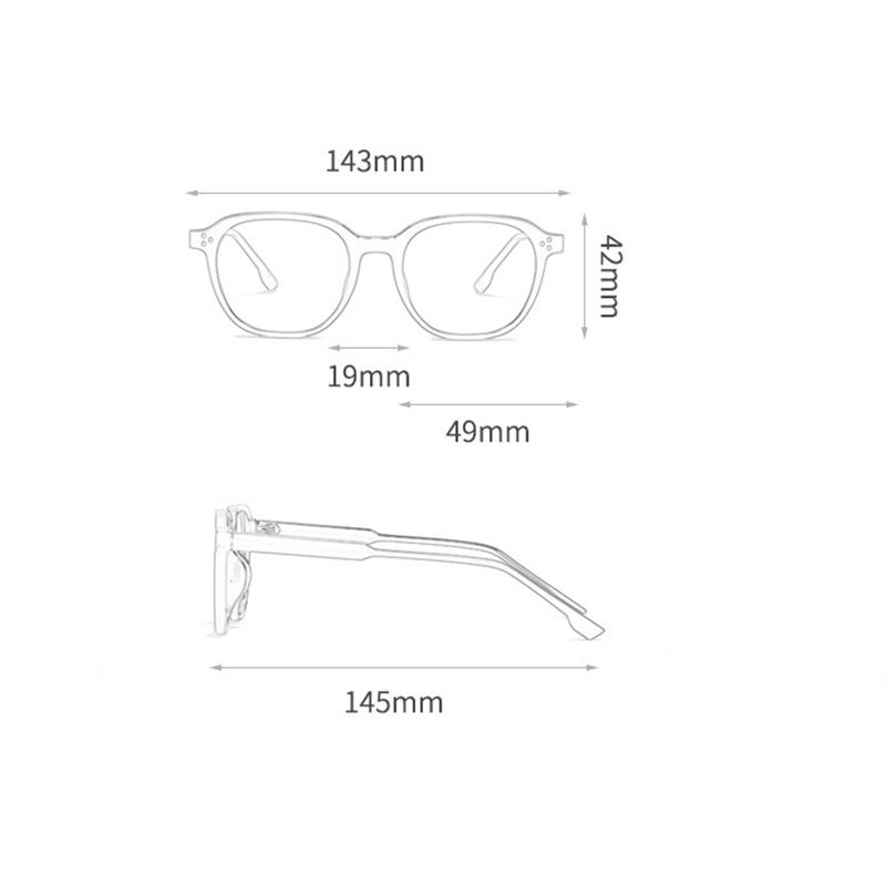 Blue Light Blocking Oval Shortsighted Prescription Glasses Women Men  Student Computer Myopes Lunettes 0 -0.5 -0.75 To -6.0