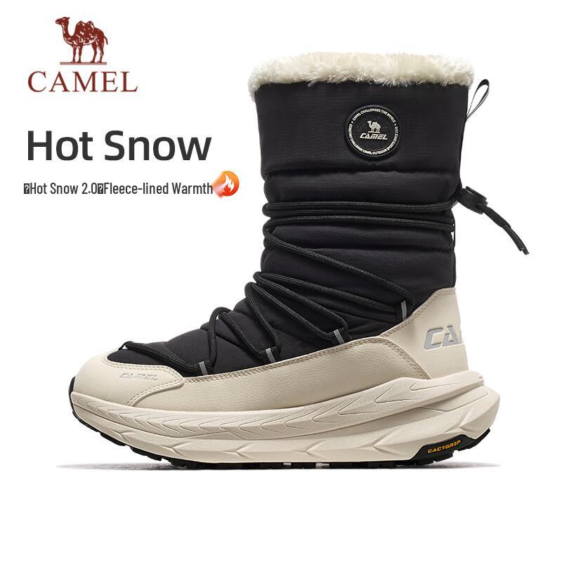 CAMEL Women's Fur-Lined High-Top Snow Boots