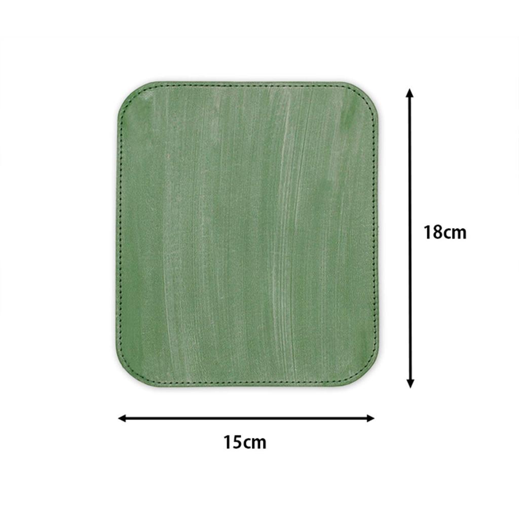 Himeji Genuine Leather Mouse Bridle Leather [Leather Honjin] Pad, (Black)