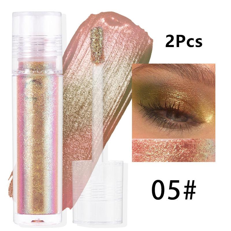 Glitter Liquid Eyeshadow Holographic Metallic Shimmer Long Lasting Waterproof Highly Pigmented Eye Makeup Highlighter