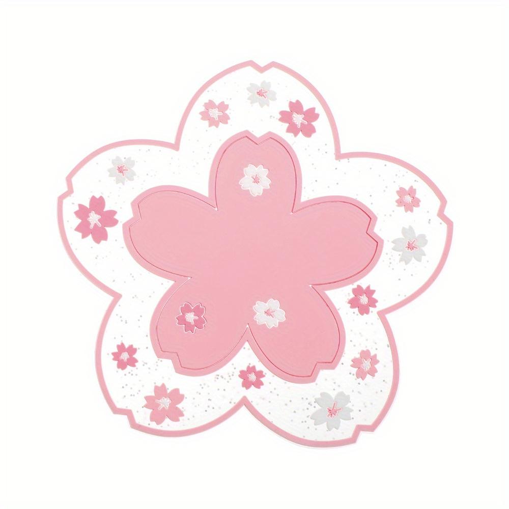 

Подставка под чашку Цветущая сакура Подставка под чайную чашку Подставка Изоляция Настольные коврики для чая Молока Кружки для напитков Подставки 1 шт. 1pc розовый