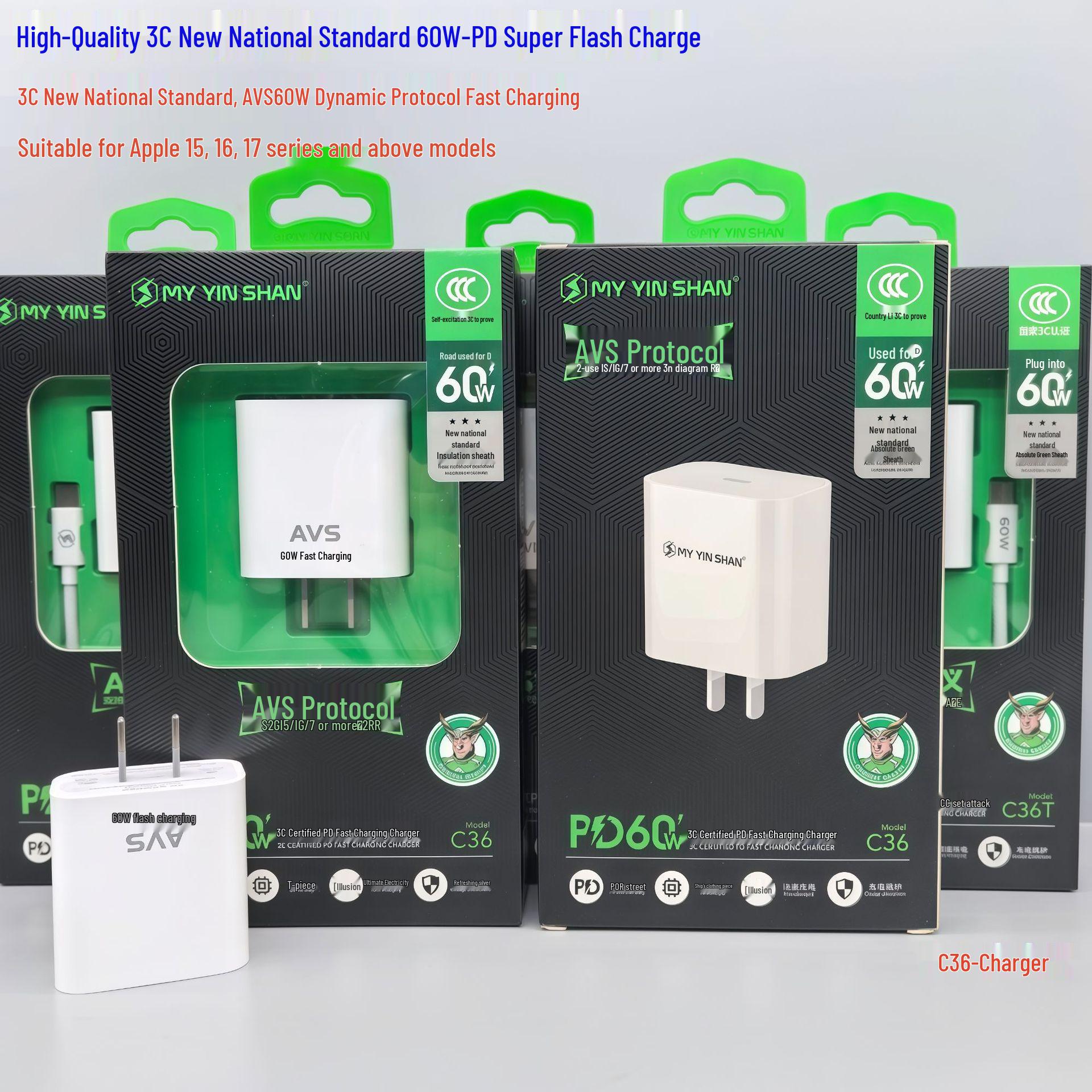 

3C Certified Apple Charger for 20/30W Fast Charging - In Stock