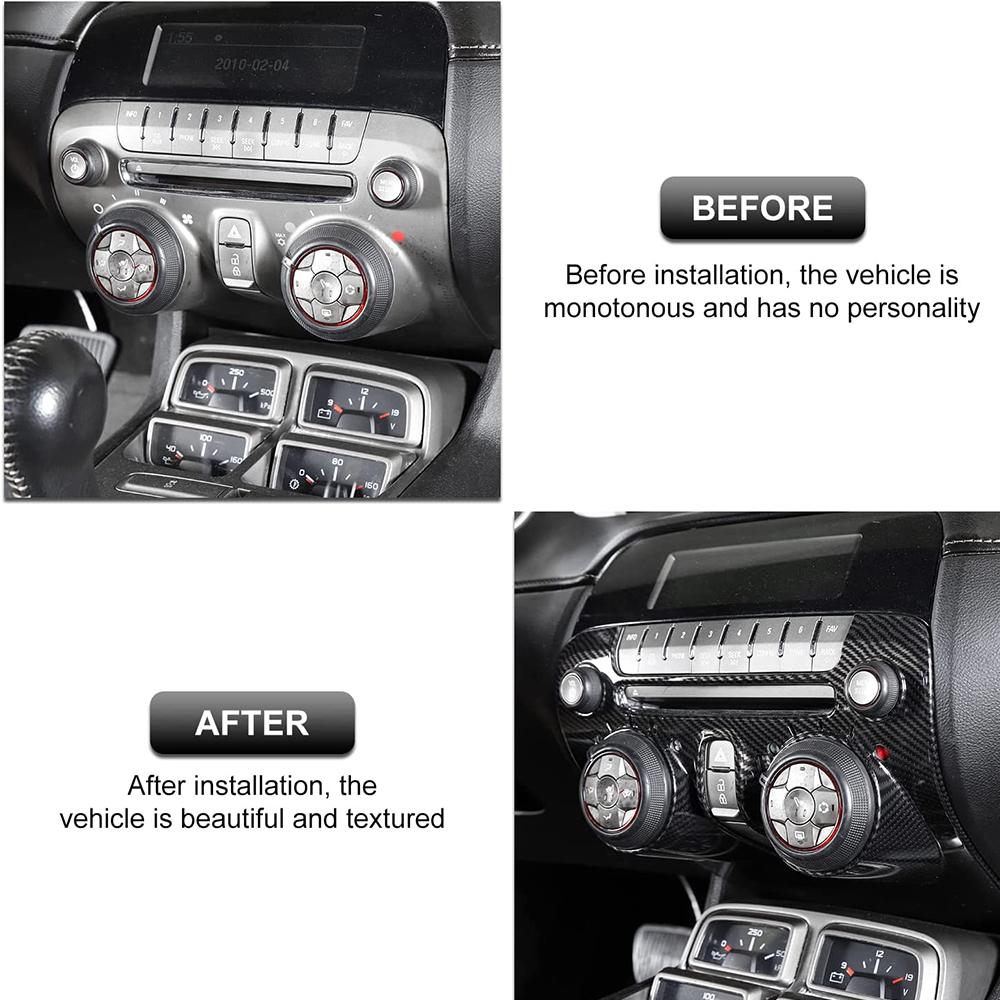 Center Console Multimedia Panel Decoration Cover for Chevrolet Camaro 2010 2011 2012 2013 2014 2015 Car Interior Accessories