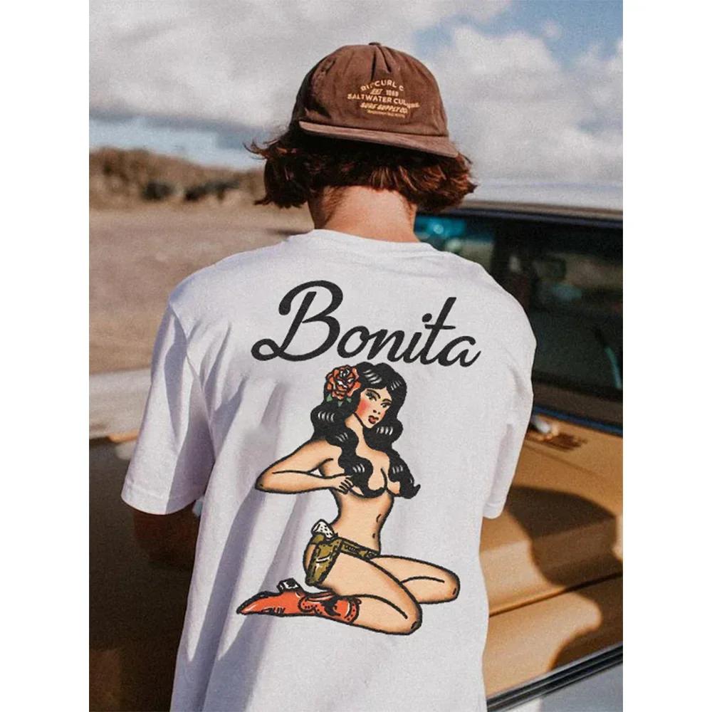 Men Cotton T-Shirt Short Sleeve Denim Graphic Apparel Harajuku Streetwear ONeck Tshirts Oversized Summer Men Tee Cowboy Clothing