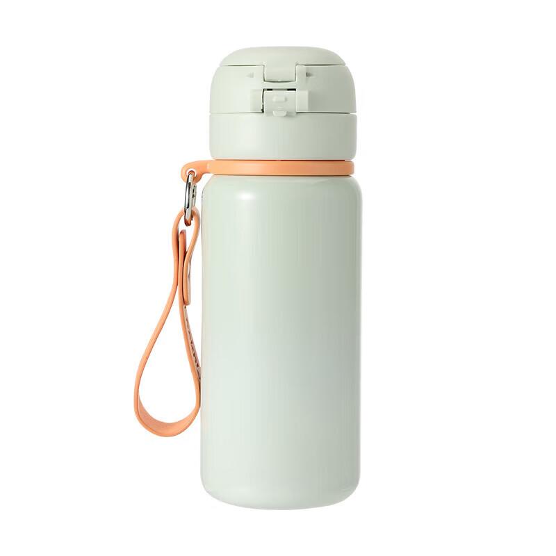 LocknLock 500ml Dual-Lid Insulated Straw Bottle