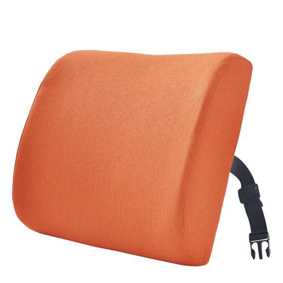 

Подушка для спины Супермягкая износостойкая хлопково-льняная поясничная подушка Подушка для сиденья из пены с эффектом памяти для дома оранжевый