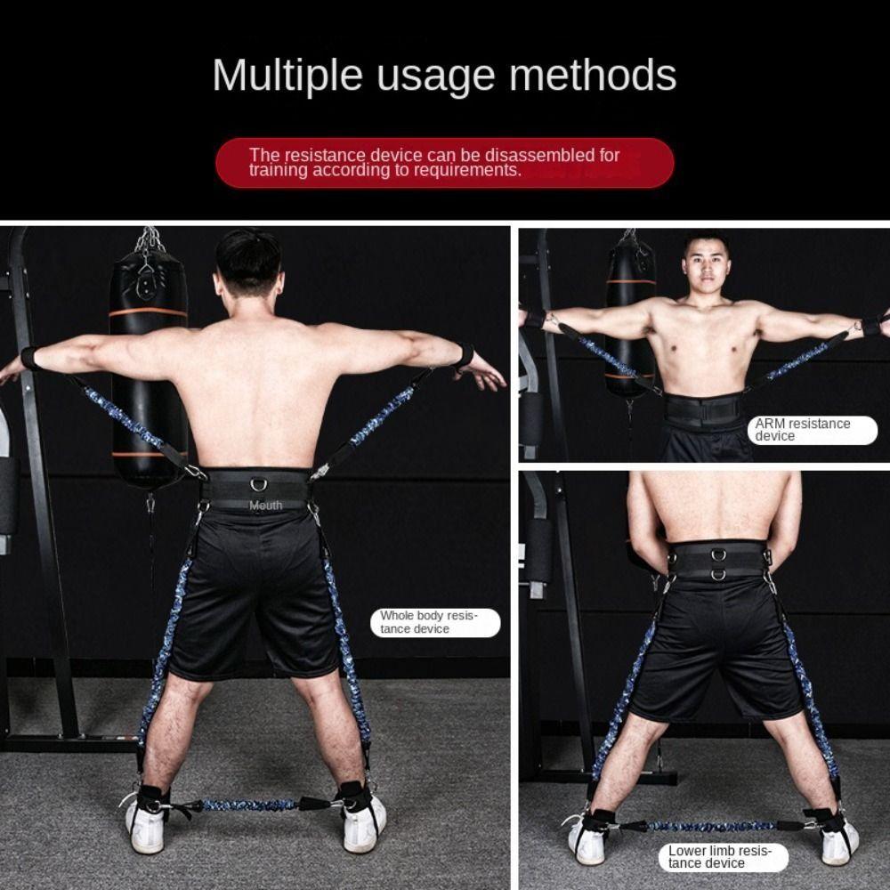 Elastic Rubber Boxing Training Resistance Band Stretching Strap Workout Expander  Yoga Exercise