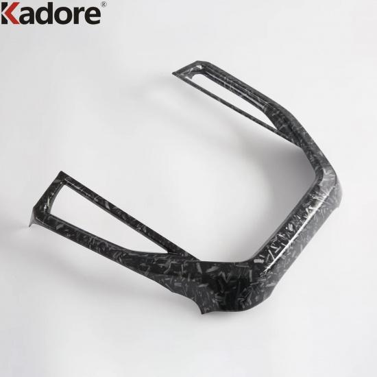 For Subaru Forester 2025 2026 Carbon Fiber Car Center Console Navigation Panel Frame Cover Trim Interior Mouldings Accessories