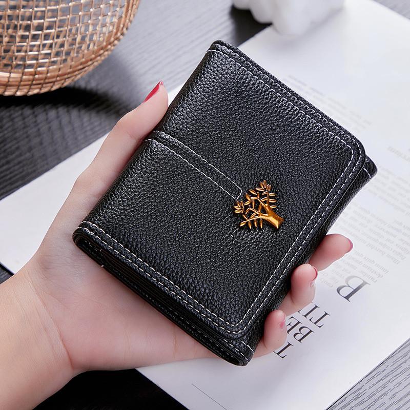 IELGY Ladies Wallet Korean Short Wallet