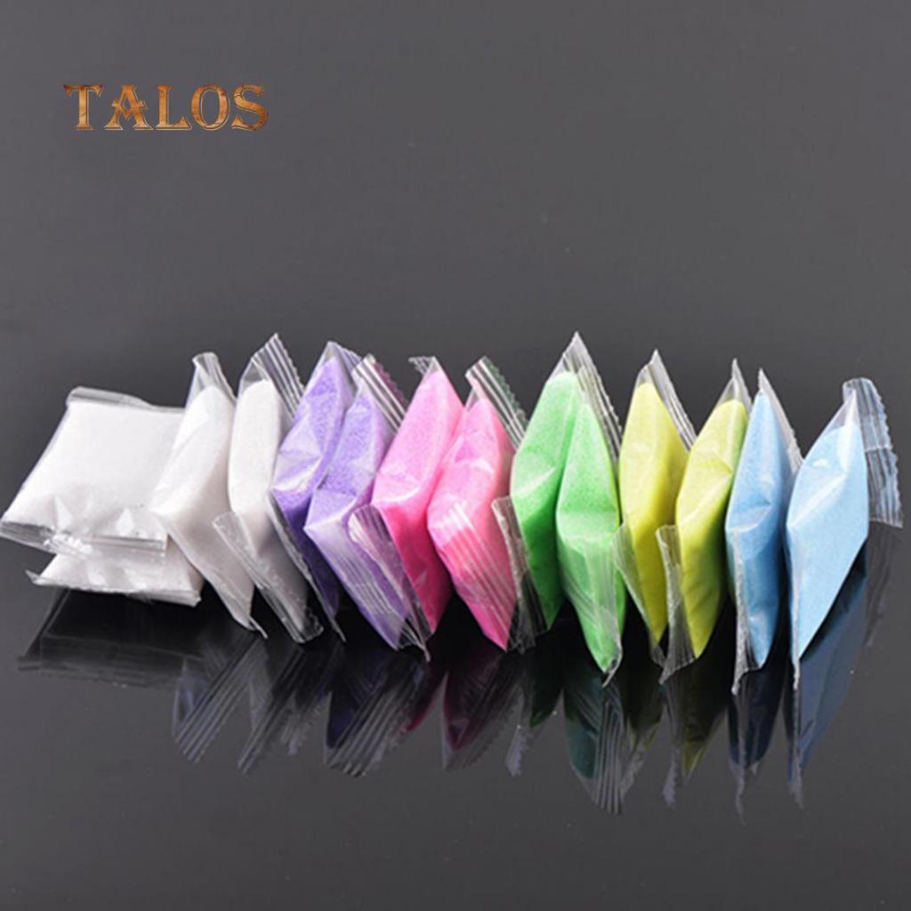 1 påse färgad kvartssand miniatyr akvarium bonsai-kruka älvträdgård dekor tillbehör