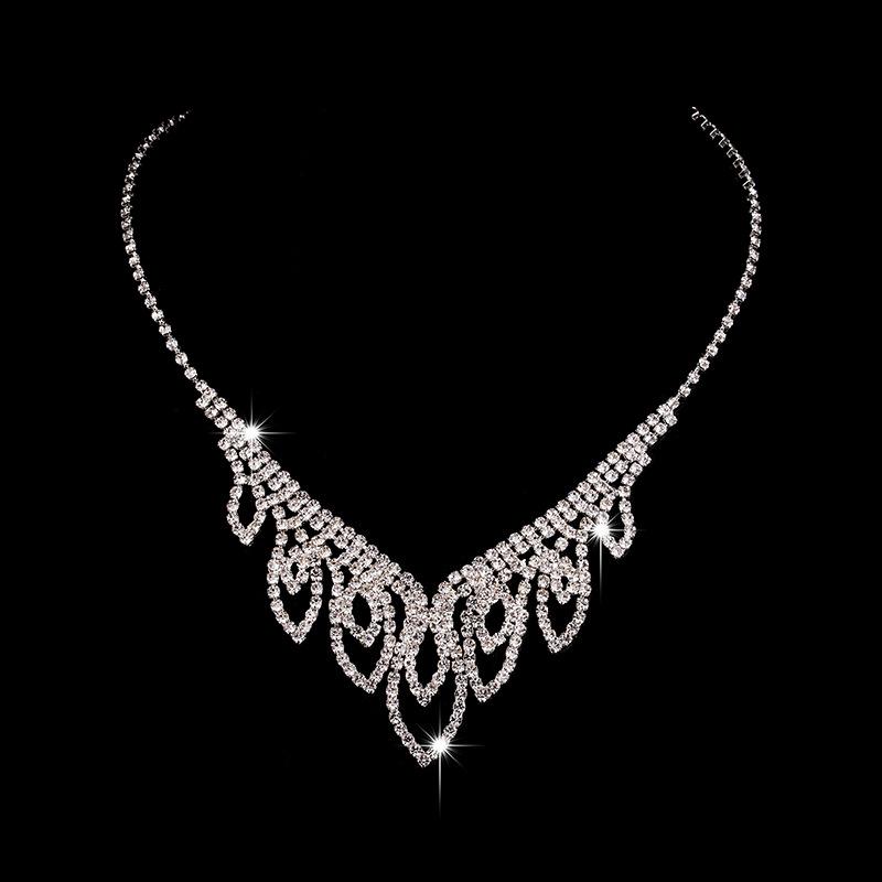 Wedding Bridal Accessories Clothing Versatile Necklace Earrings Set