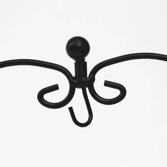 2 Pcs Decorative Brackets Heart Shape Stable Structure Glass Globe Ball Soft Plush Hanging Display Stand Ornament Metal Stand Flower Pot Holder