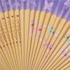 Chinese Style Portable Folding Fan Butterfly Floral Pattern Dance Fan Elegant Handheld Fan  Summer