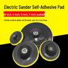 Flocked Self-Adhesive Sanding Discs (3" 4" 5" 7") for Electric and Angle Grinders with Pneumatic Suction Cup