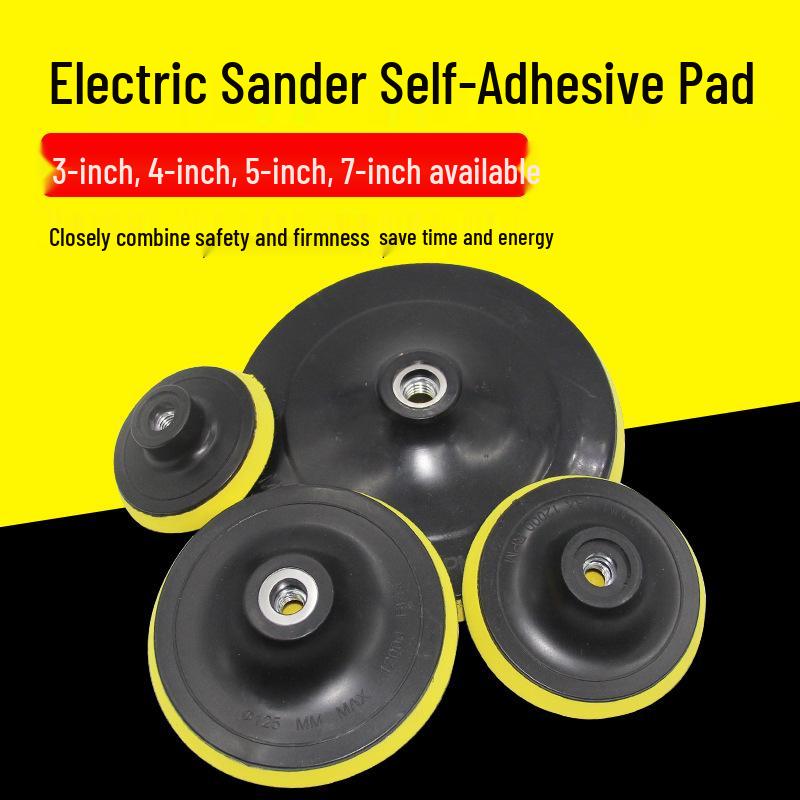 Flocked Self-Adhesive Sanding Discs (3" 4" 5" 7") for Electric and Angle Grinders with Pneumatic Suction Cup