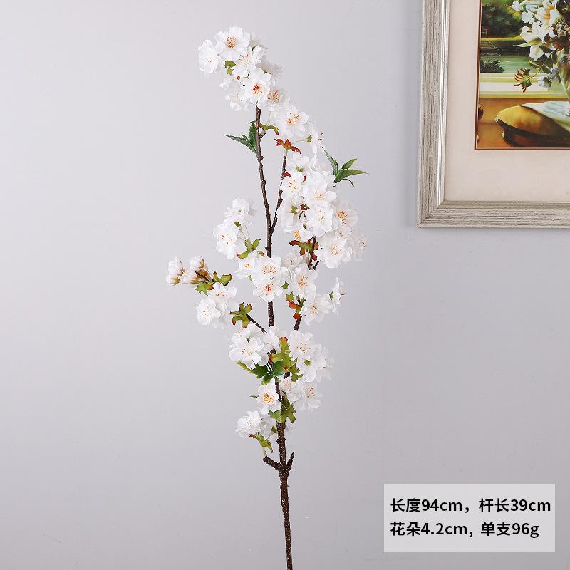 Pink silk cherry blossom simulation cherry blossom indoor desktop flower arrangement wedding flower arrangement fake flower