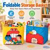 Fabric Foldable Storage Basket Waterproof Miscellaneous Storage Bag  Home Organization