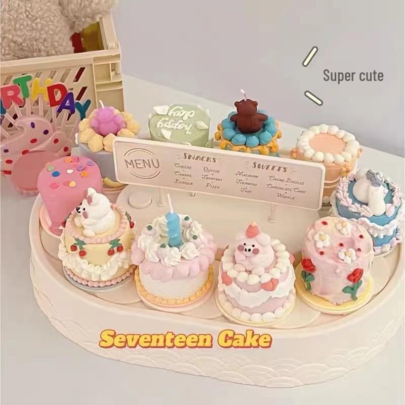 Zhuanzhuan Automatic Cake Turntable for Dessert Table with Paper Cup, Macaron, and Decoration Features