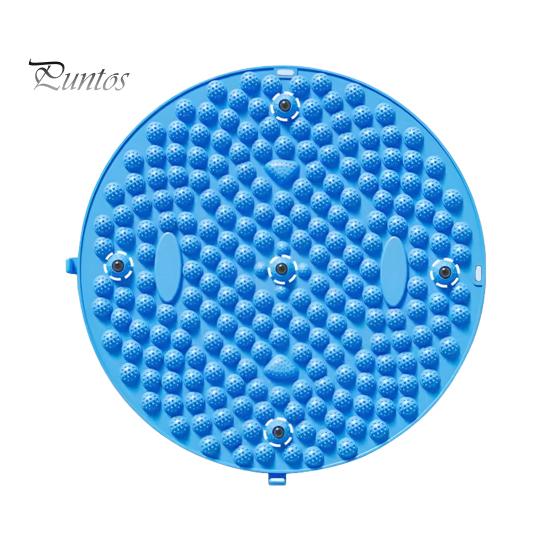 

Круглый массажный коврик для ног, снятие боли в ногах, расслабление мышц, для детей и взрослых, противоскользящий складной акупрессурный коврик, портативный инструмент для массажа при ходьбе по камням синий