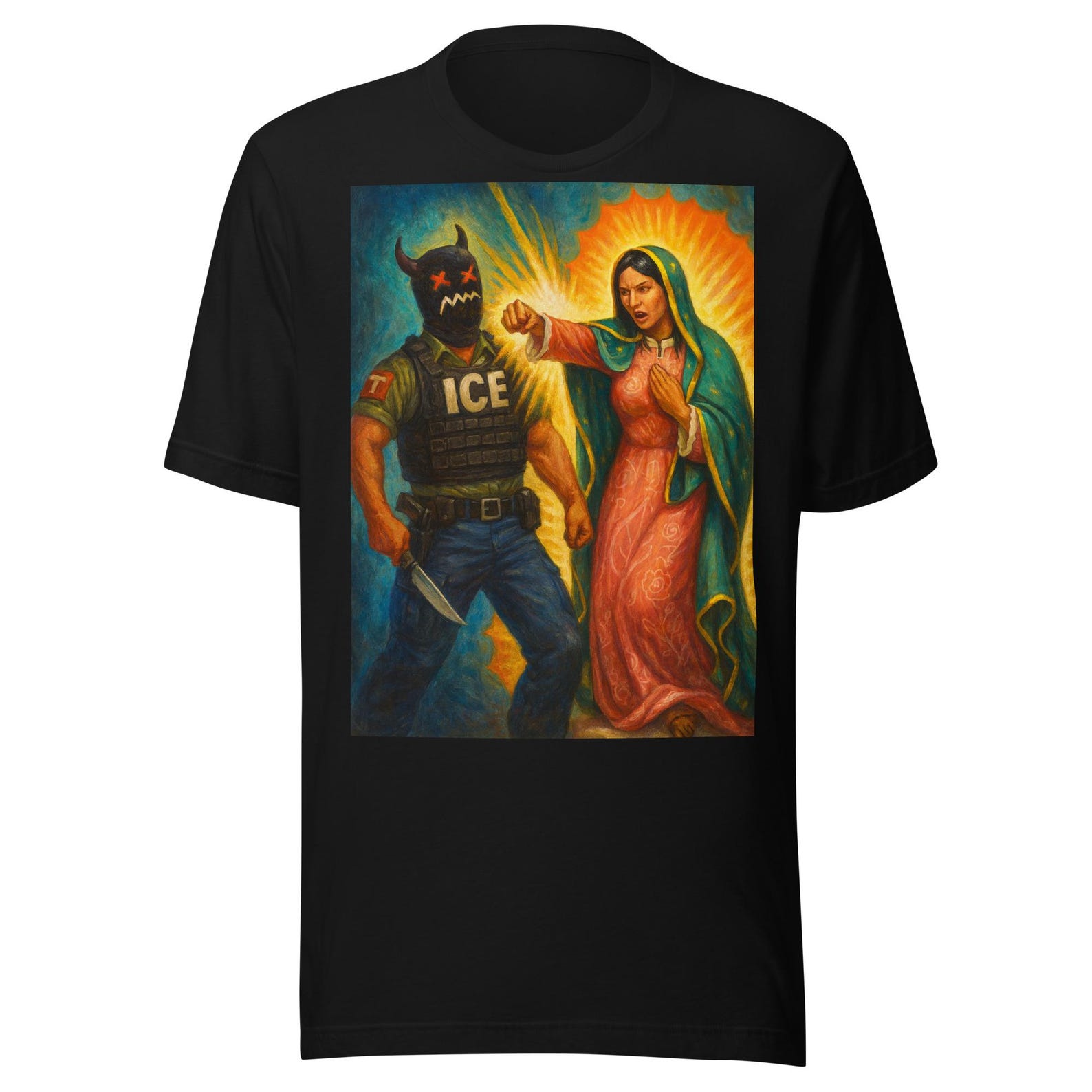 Divine Resistance – Sacred Protest Art Unisex t-shirt 2XL