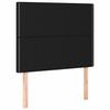 Bed Frame without Mattress Black 80 x 200 cm Fabric