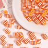Rainbow Stripe Resin Beads - Macaron Color Blocking DIY Bracelet & Phone Strap Accessories