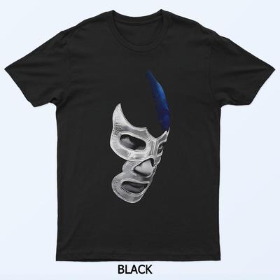 Lucha Libre Meksikāņu cīņu leģendas maskas dizains melns T-krekls