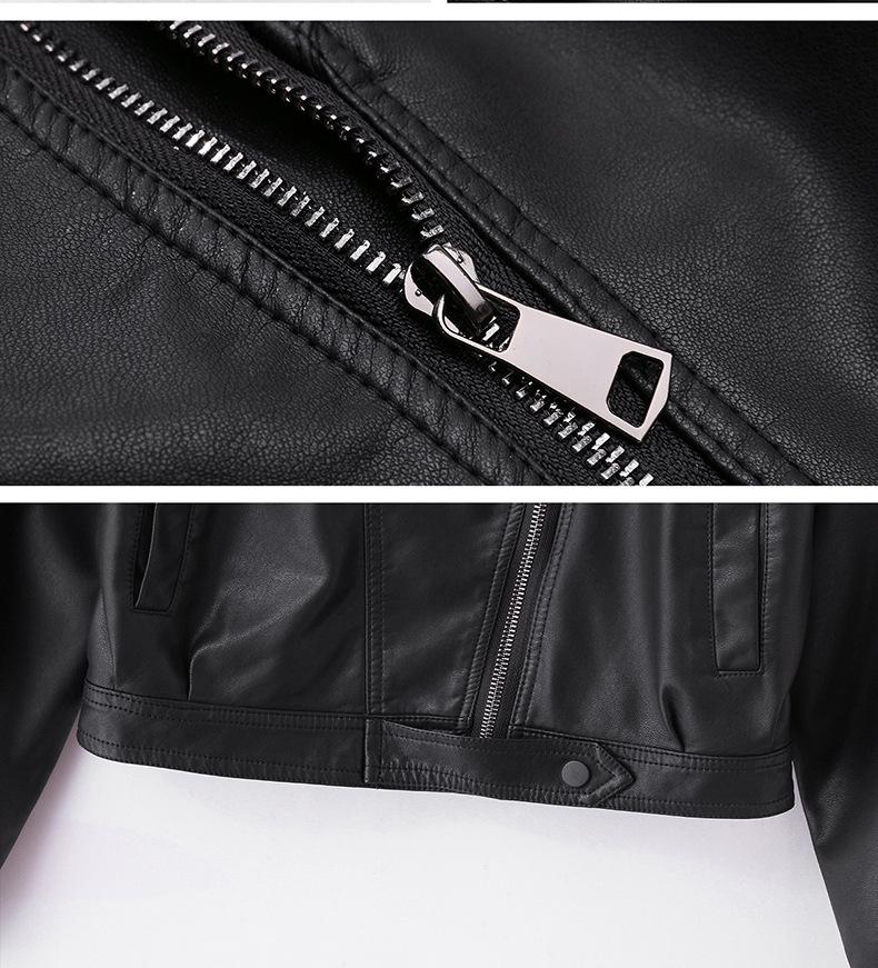 Women's PU Leather Jacket - Spring/Autumn 2025 Stylish & Versatile XG9972