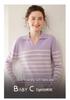 Women's Fashionable Striped Cashmere Knit Base Layer Top - Long Sleeve, Polo Collar, Soft, and Skin-Friendly.