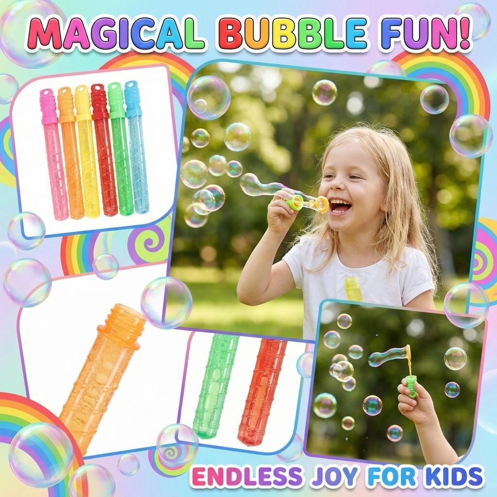 Bubble Wand With Multicolor For Children Ages 3+ ,  The Same Blowing Bubble Stick Summer Outdoor Bubble Blowing Toys100ml