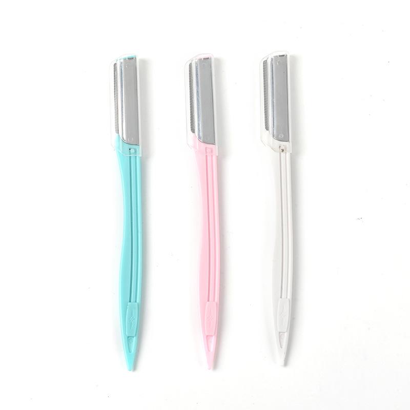 Marianna Eyebrow Trimmer Set: 3 Easy-to-Carry Razors with Stainless Steel Blades