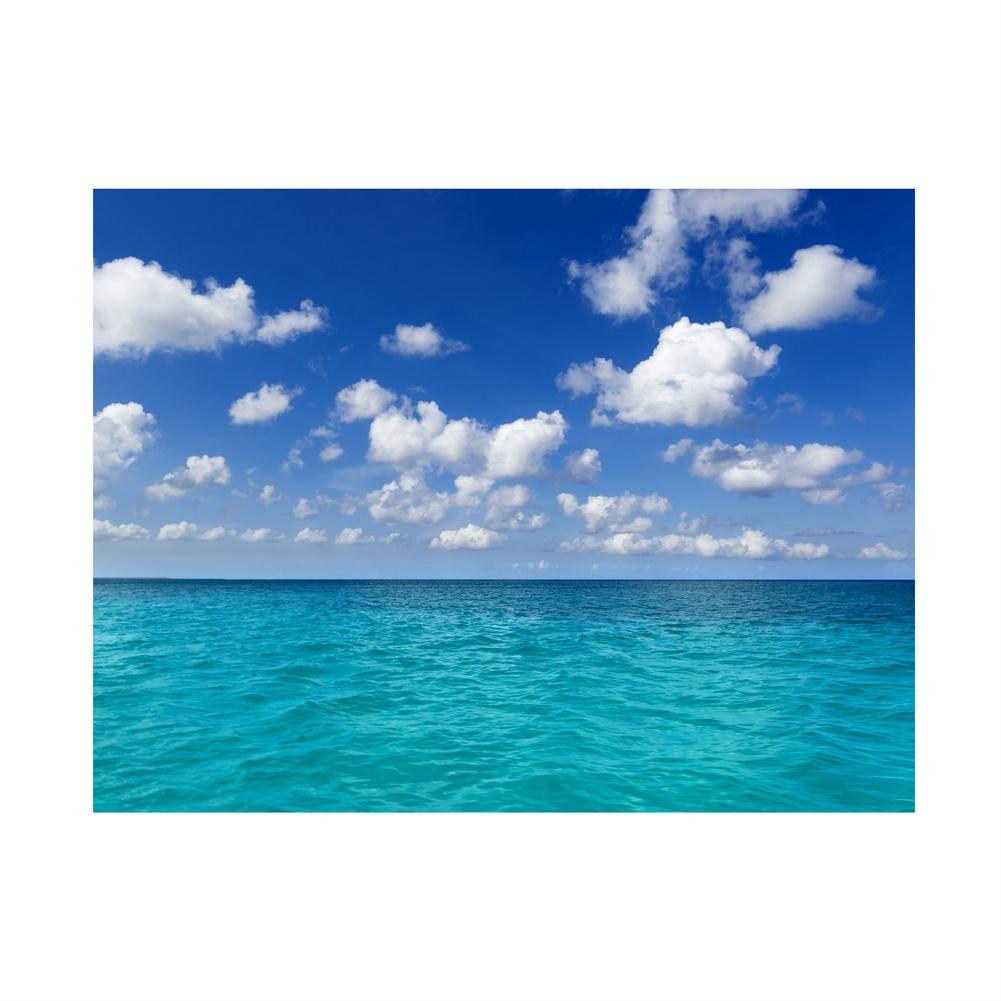 Sommer Strand Meer Hintergrund Gedruckter Foto Hintergrund Studio Fotografie Requisiten Hawaii Tropisch Sonnenuntergang Malerisches Wandbanner Party Dekoration