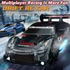 KAIMIO Scale RC Drift Car 4WD Racing Sports Toy Car with LED Race and Drift Wheels 124 2.4GHz 30KM/H High-Speed Lights, (8606-Black)
