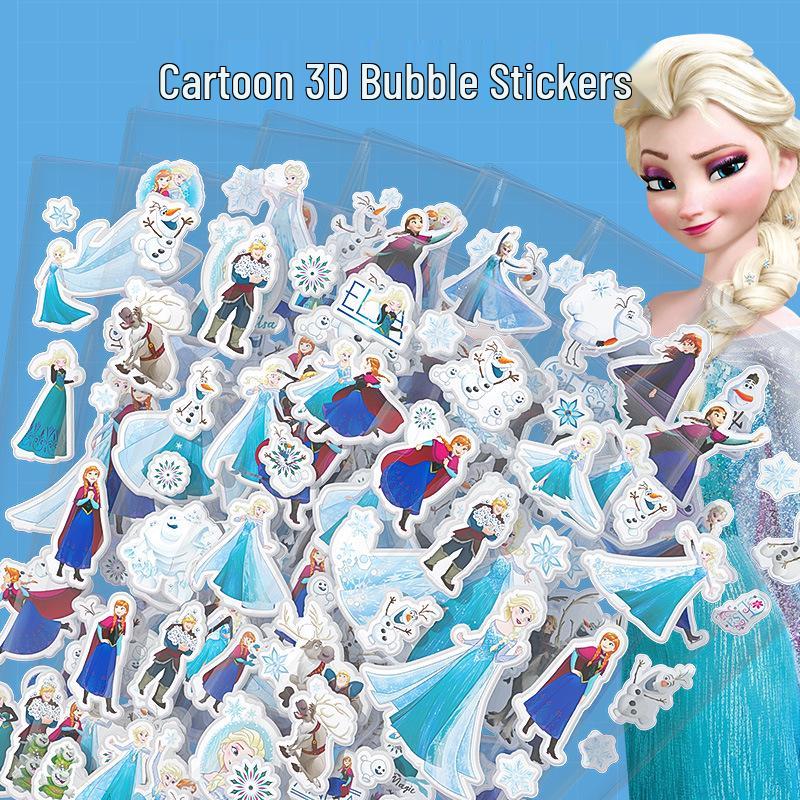 Paw Patrol Princess 3D Bubble Stickers for Kids – Baby Reward & Kindergarten Fun!