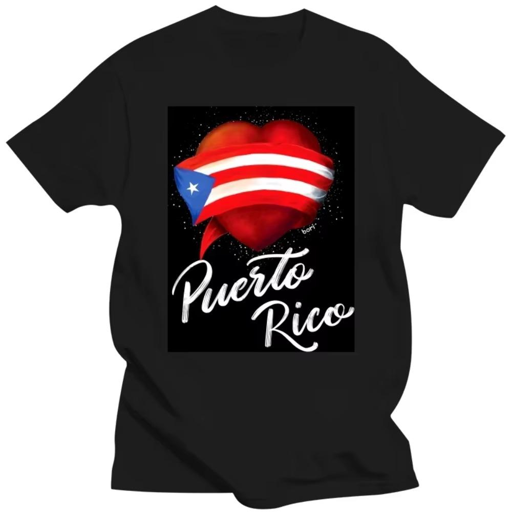 

Футболка «Я люблю Пуэрто-Рико» Пуэрто-Рико Борикуа джибаро флаг Бандера Пуэрто-Рико Борикуа Прайд XXXXXL чёрный