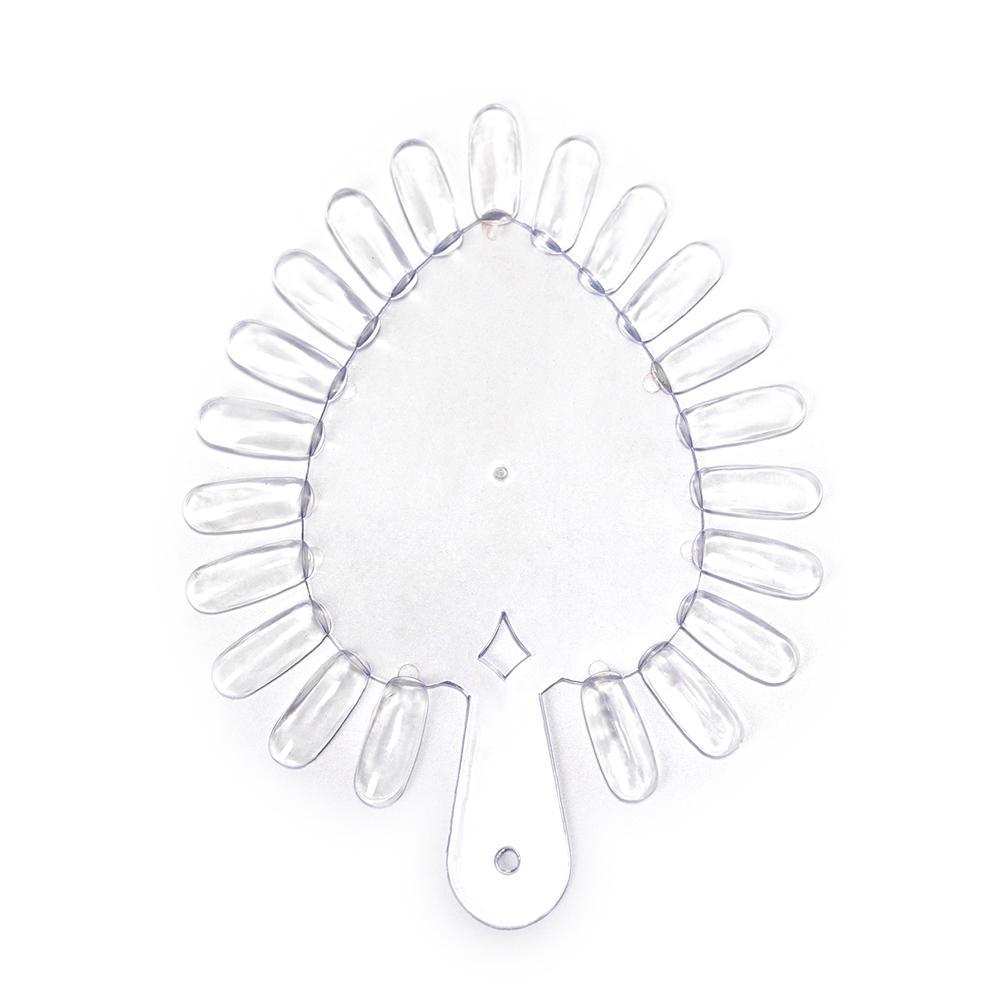 

KADS 21 шт. накладные ногти прозрачная белая палитра для ногтей в форме сердца УФ-гель-лак для практики ногтей