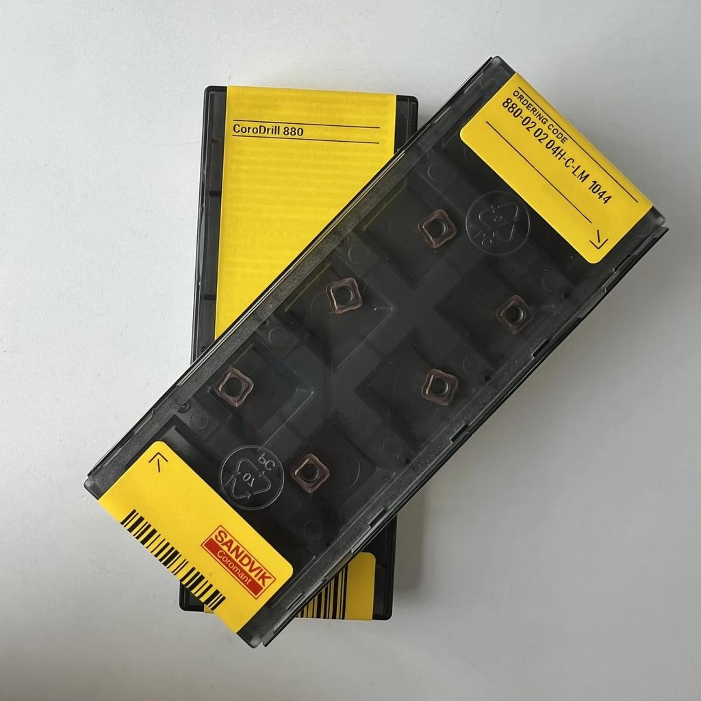 Original Sandvik / 880-020204H-C-LM 1044 /CNC Lathe Carbide Blade Tool 10 Pcs