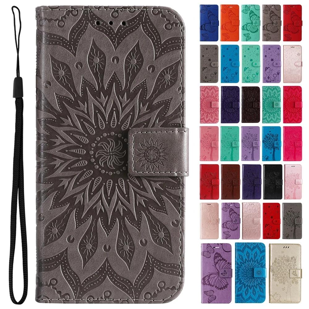 3D Embossed Pattern Flip Case For Samsung Galaxy A06 A15 A16 A24 A25 A35 A55 Shockproof Book PU Leather Wallet Cover Card Holder