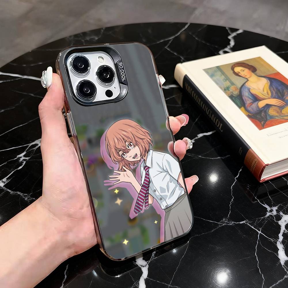 Tokyo Revengers Hinata Tachibana Phone Case For iPhone17,16,15,14,13,12,11 Plus,Pro Max,XS,Colorful Silver Phone case iPhone12
