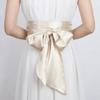 Cintura Regolabile in Raso Stile Etnico Ampia Fascia Vita Corsetto Vintage con Lacci Vita Donna