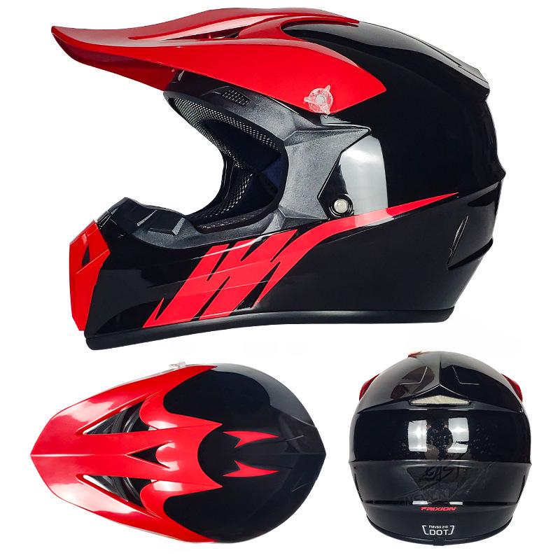 

Сертифицированный DOT полнолицевой шлем для езды на внедорожных мотоциклах и картингах на все времена года One Size (Fits Head Circumference 55cm-60cm)