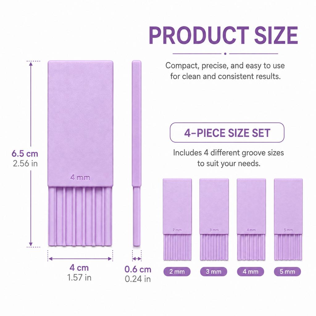4PCS Precision Grooves Clay Ball Maker Smooth Rolling Reusable Clay Bead Roller 3D Printed 2/3/4/5mm Nail Art Bead Roller