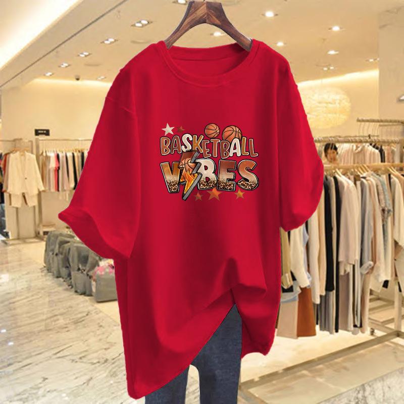 Korean Style Women's Summer Cartoon Casual Loose T-Shirt