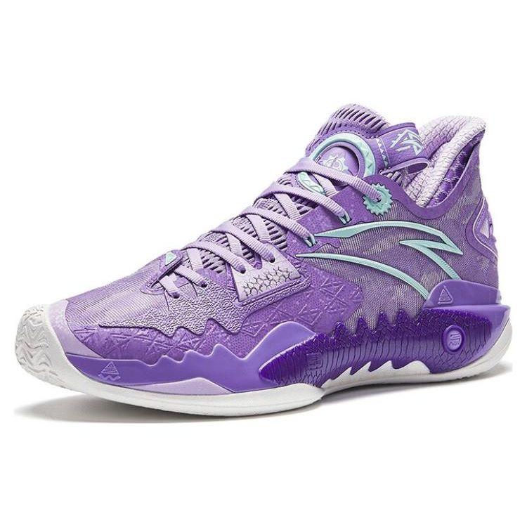 Anta Shock Wave 5 Mutations Herresneakers Lilla Lysgrønn 112341106-4