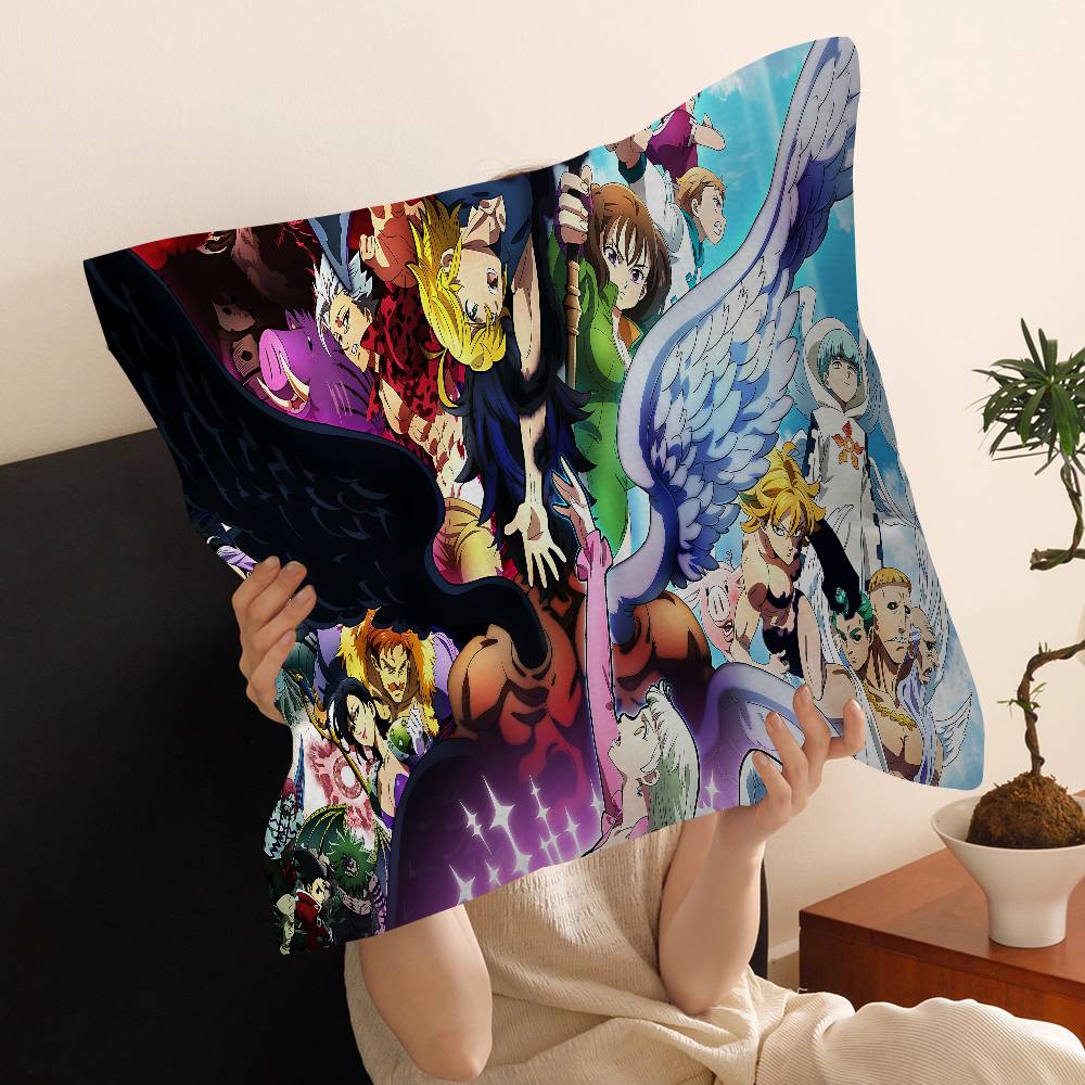 Le Sette Peccati Capitali Anime Copricuscino Copricuscino Decorazione Federa Custodia Cuscino Stampata Per Divano
