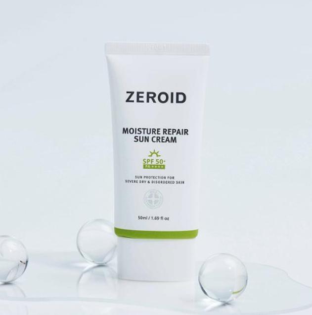 ZEROID Moisture Repair Sun Cream 50ml – Hydrating Mineral & Chemical Sunscreen for Sensitive Skin