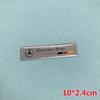 Long Thin Aluminium Label Sticker Car Emblem for Mercedes Benz AMG Edition Logo Powered By Germany Flag Racing Track Stripes
